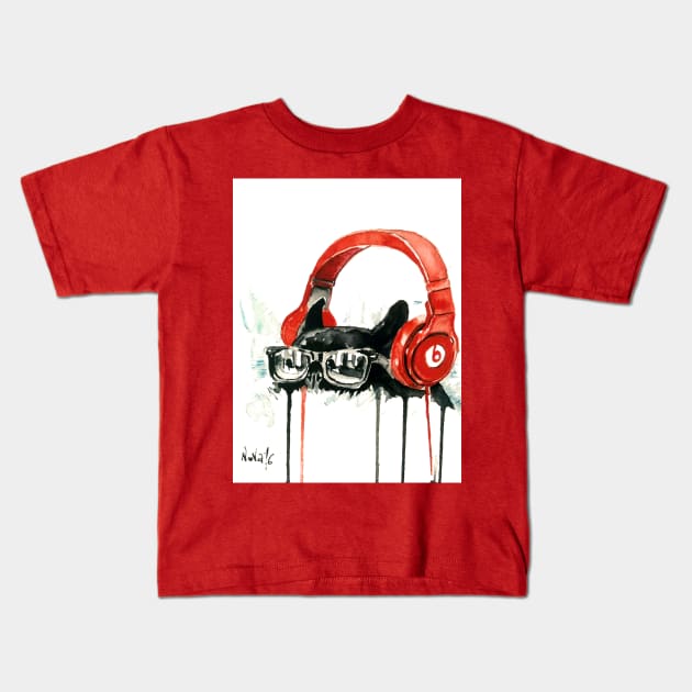 Beats By Dre Kids T-Shirt by Novaart